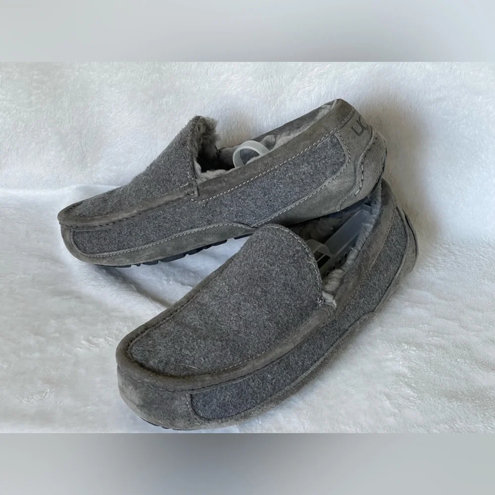 UGG Ascot slippers in wool and water-resistant suede men’s size 8 Grey